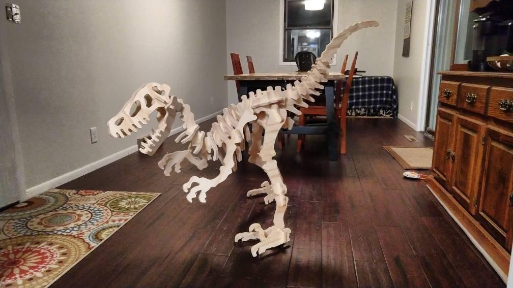 Giant 3D Dinosaur Puzzle Velociraptor